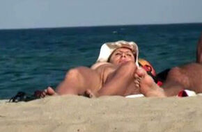 Nude beach creampie