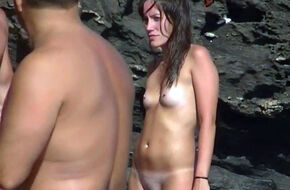 Nude beach model